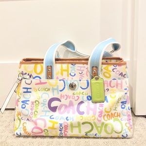 Coach Hamptons Weekend Collection Graffiti Bag